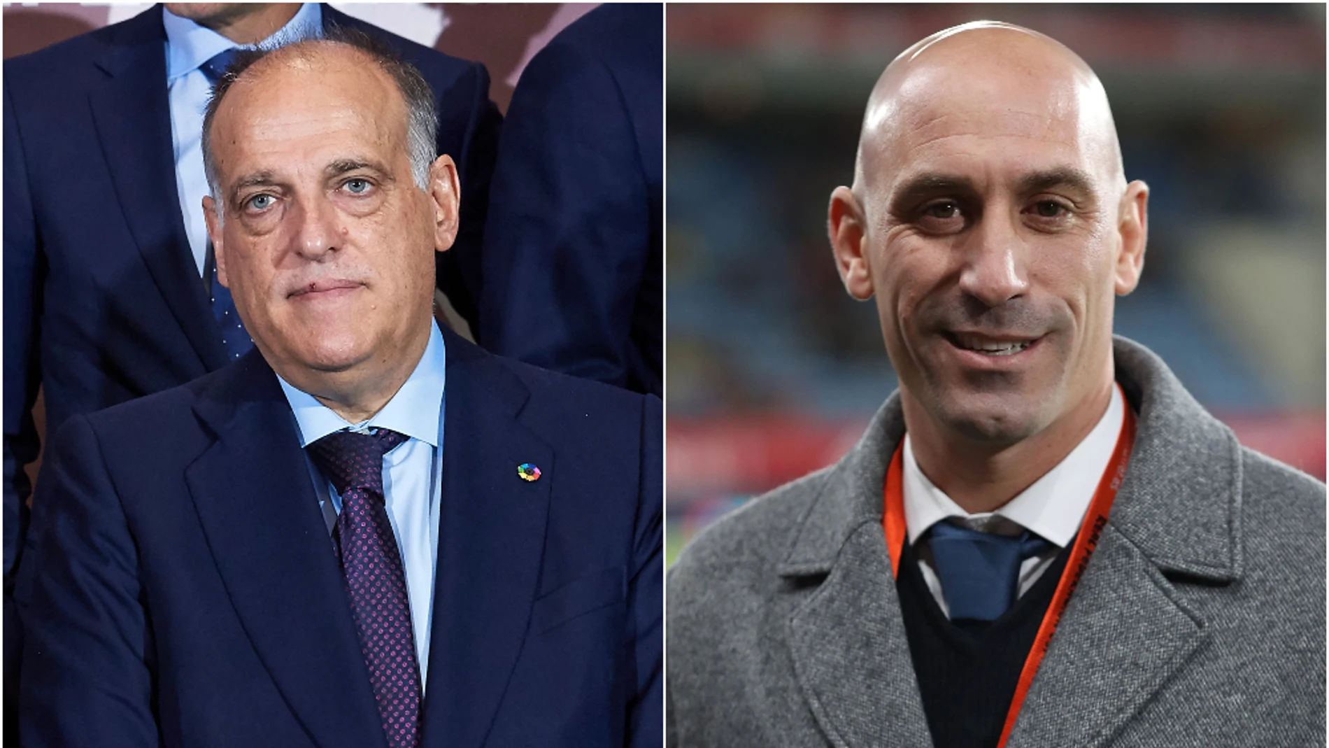 Javier Tebas y Luis Rubiales Javier Tebas y Luis Rubiales