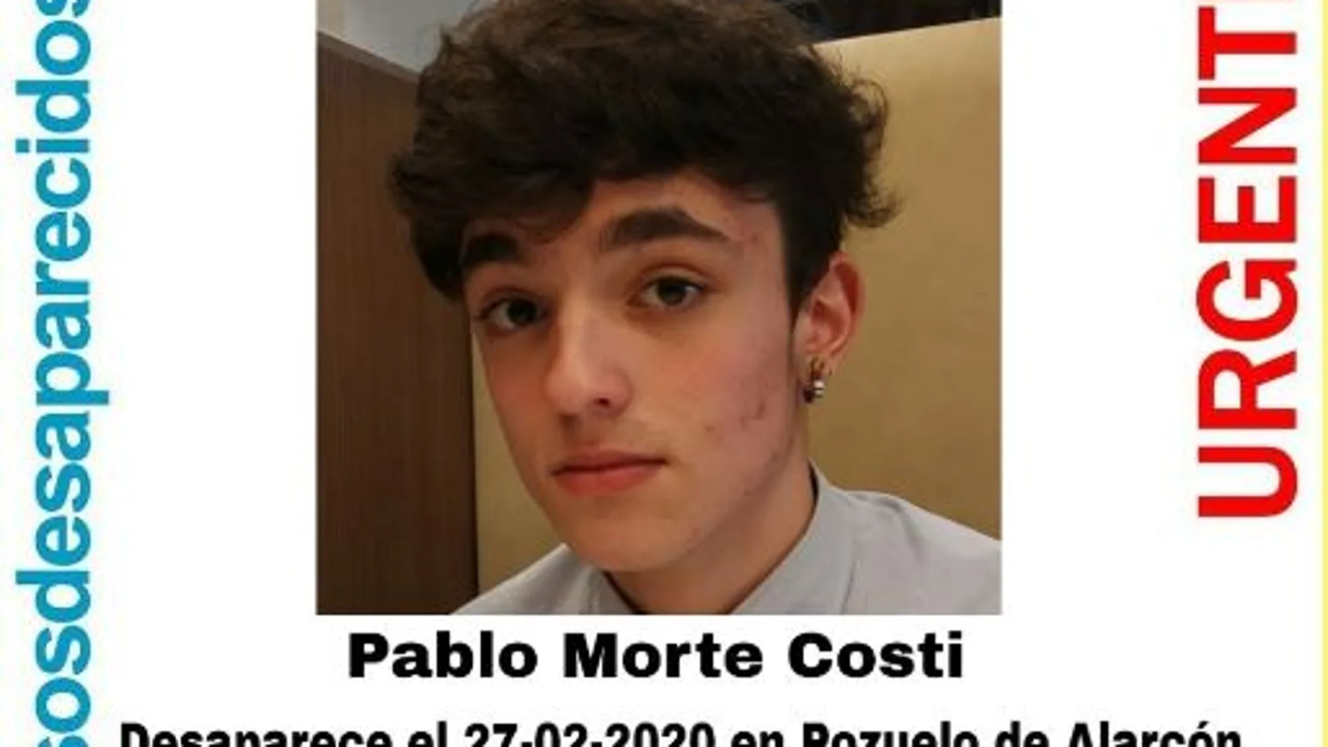Chico desaparecido en Pozuelo Chico desaparecido en Pozuelo