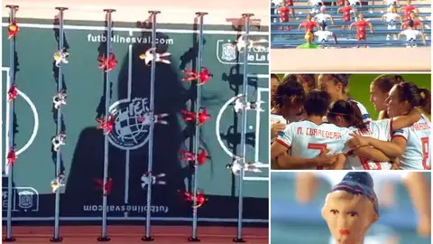 La RFEF presenta el primer futbolín de la selección española femenina La RFEF presenta el primer futbolín de la selección española femenina