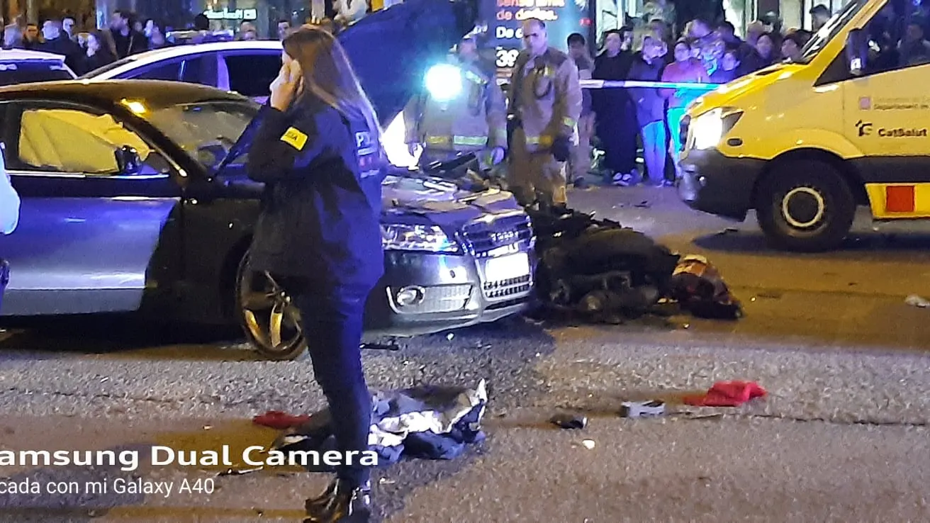 Accidente mortal en Badalona