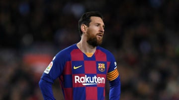Lionel Messi, con el Barcelona