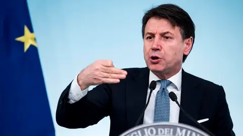 Imagen de archivo del presidente del Gobierno italiano, Giuseppe Conte Imagen de archivo del presidente del Gobierno italiano, Giuseppe Conte