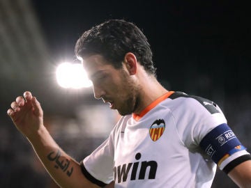 Dani Parejo, durante un partido del Valencia