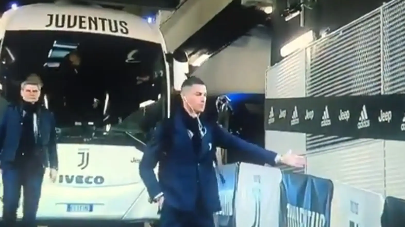 La broma de Cristiano al llegar al Juventus Stadium