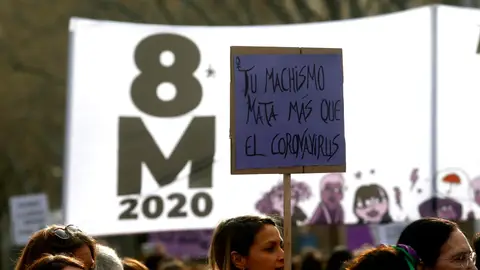 Pancarta manifestación del 8-M en Barcelona Pancarta manifestación del 8-M en Barcelona