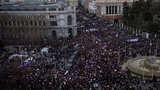 Imagen de la manifestaci&oacute;n del 8M en Madrid