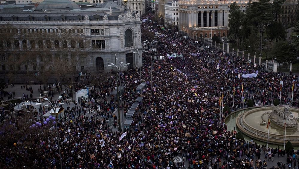 Imagen de la manifestación del 8M en Madrid