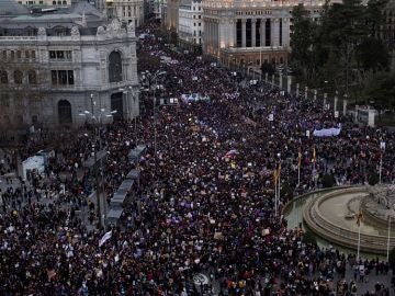 Imagen de la manifestación del 8M en Madrid