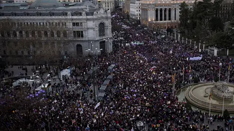 Imagen de la manifestación del 8M en Madrid Imagen de la manifestación del 8M en Madrid