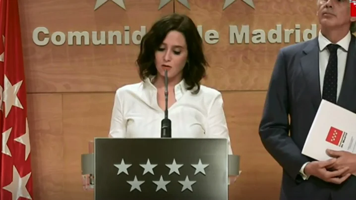 Ayuso: "Las restricciones son imprescindibles. La salud pública está por encima de todo" Ayuso: "Las restricciones son imprescindibles. La salud pública está por encima de todo"