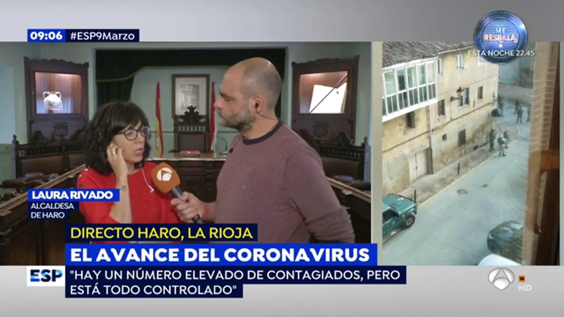 Avance del coronavirus.