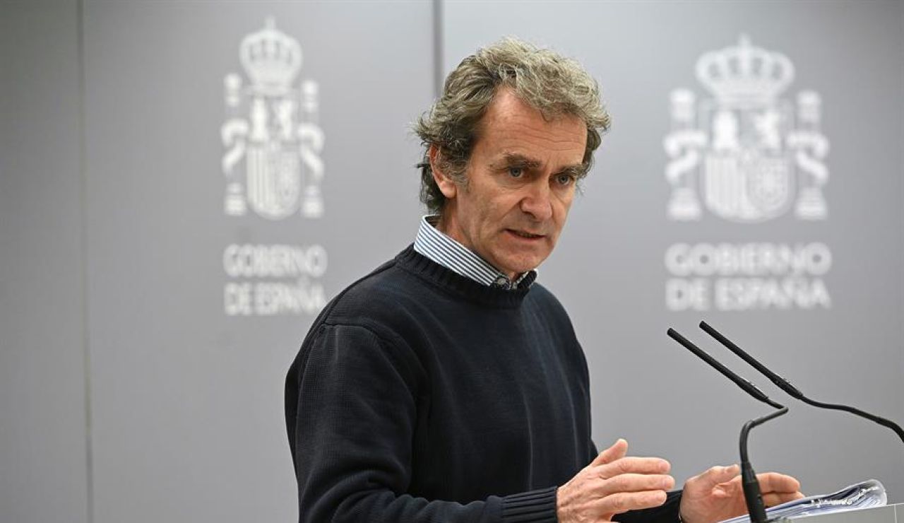 Fernando Simón, durante la comparecencia sobre el coronavirus. Fernando Simón, durante la comparecencia sobre el coronavirus.