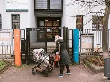 Vista de la fachada del colegio publico vitoriano Odon Apraiz. Vista de la fachada del colegio publico vitoriano Odon Apraiz.