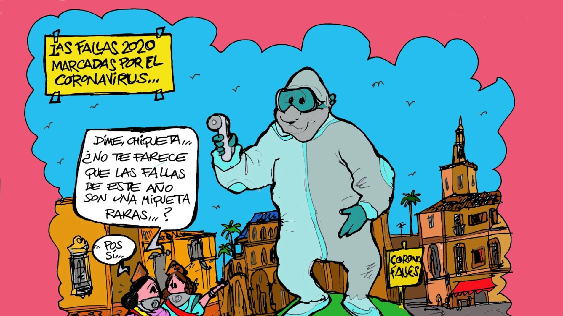 El coronavirus y las Fallas, en la viñeta gráfica informativa de la semana El coronavirus y las Fallas, en la viñeta gráfica informativa de la semana