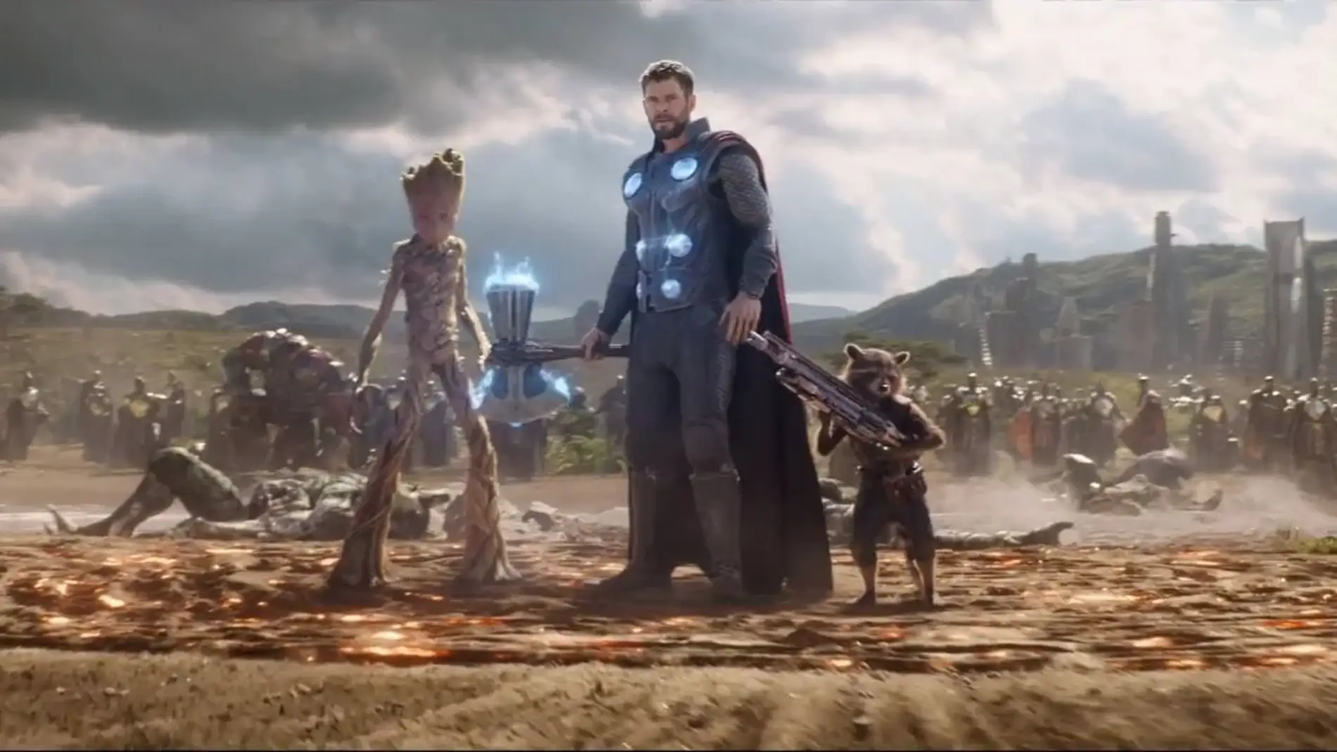 Thor y los Guardianes de la Galaxia en 'Vengadores: Infinity War'