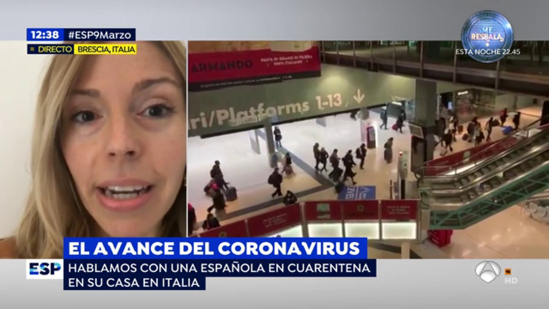 El avance del coronavirus.