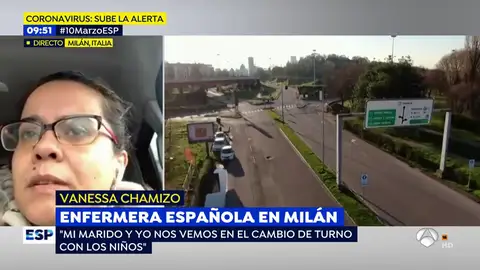 Una enfermera española en Milán: "Como la gente no se quede en casa tendrán que ver a quién atender por coronavirus" Una enfermera española en Milán: "Como la gente no se quede en casa tendrán que ver a quién atender por coronavirus"