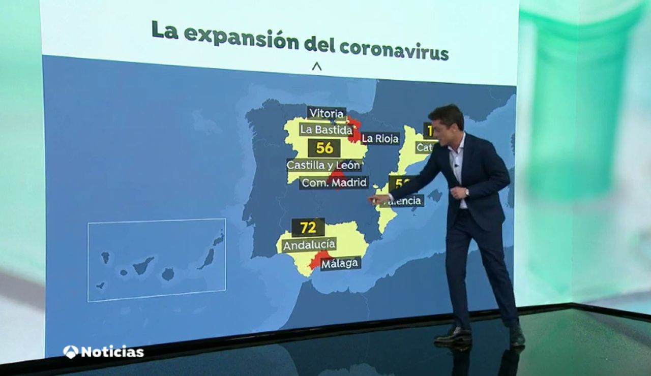 La mayoría de los casos positivos en Málaga por coronavirus se registran en Málaga