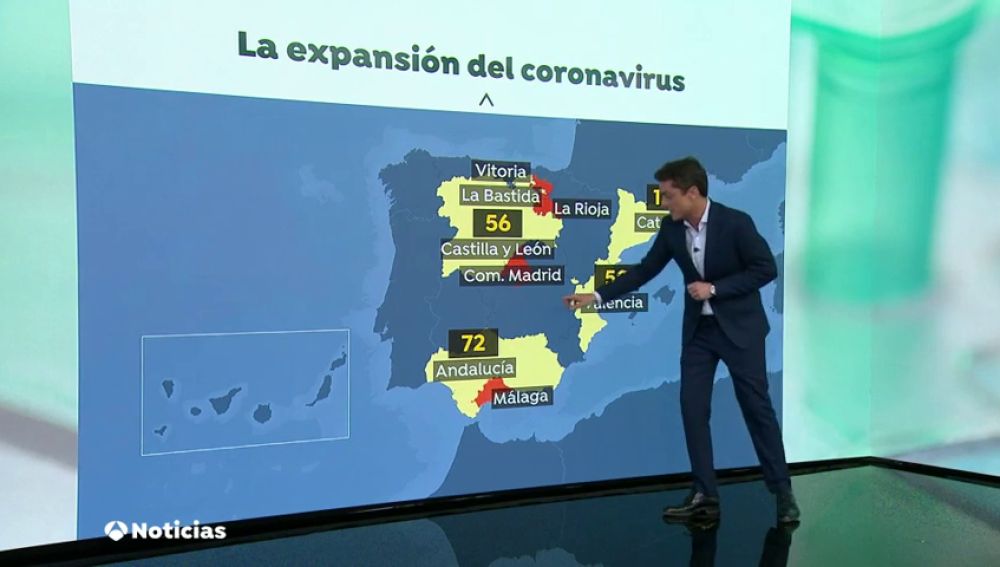 La mayoría de los casos positivos en Málaga por coronavirus se registran en Málaga