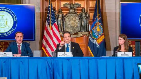 Nueva York impone cuarentena en un municipio y envia a la Guardia Nacional Nueva York impone cuarentena en un municipio y envia a la Guardia Nacional