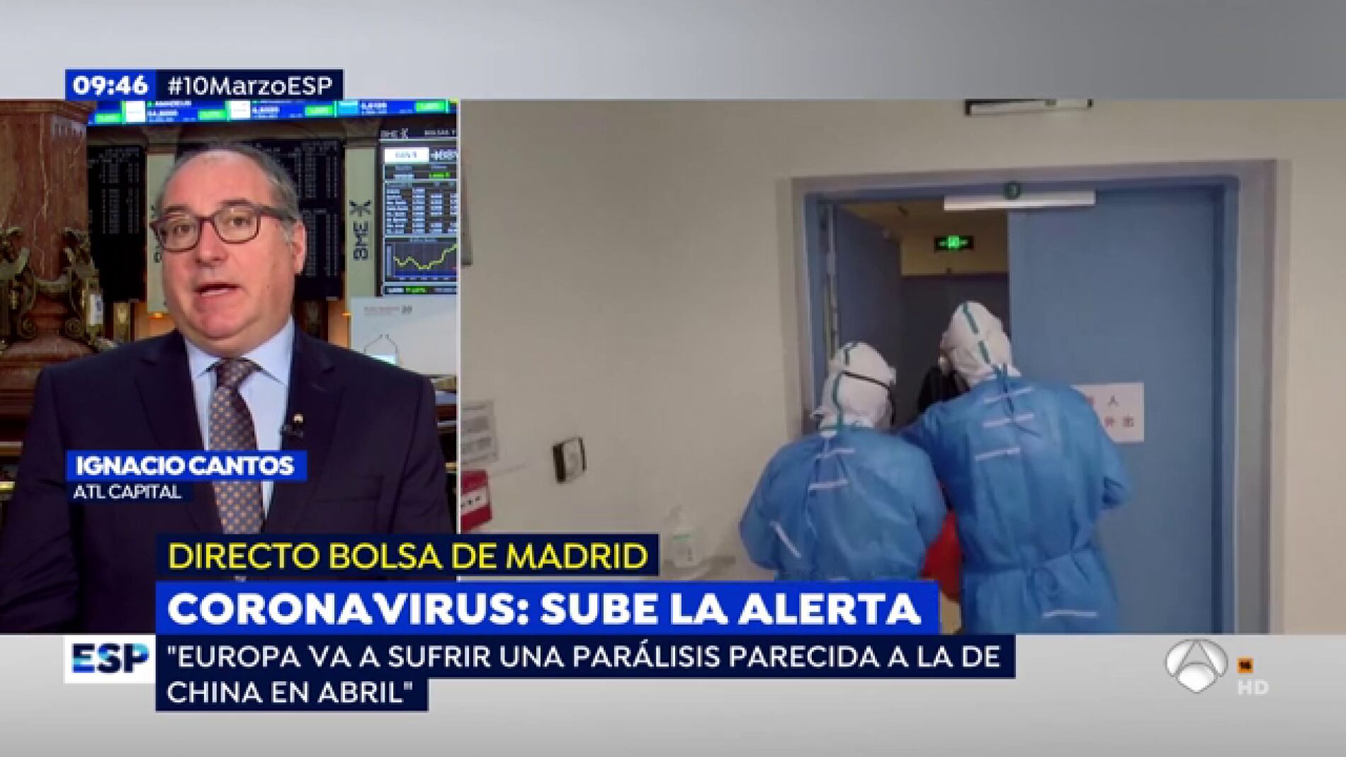 Ignacio Cantos: "Los inversores se relajar&aacute;n cuando se conozca el PIB del primer trimestre"