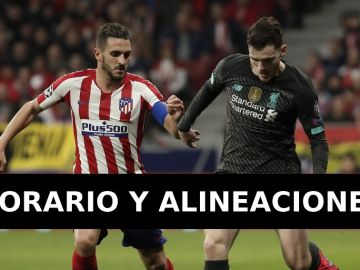 Liverpool - Atlético de Madrid: Alineaciones y dónde ver el partido de Champions League en directo