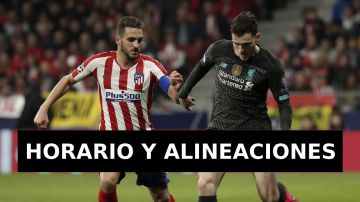 Liverpool - Atlético de Madrid: Alineaciones y dónde ver el partido de Champions League en directo