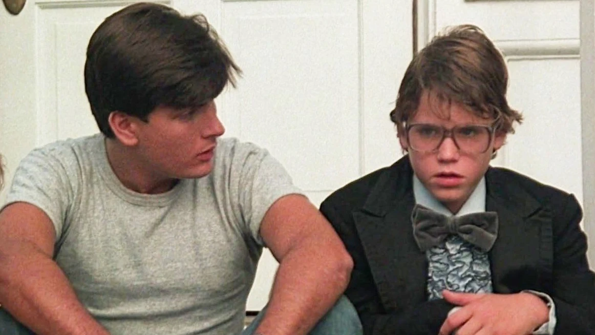 Charlie Sheen y Corey Haim en la película 'Lucas'