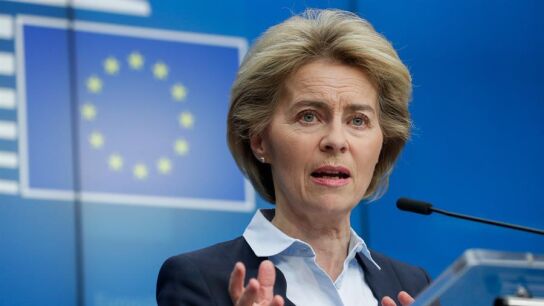 La presidenta de la Comisi&oacute;n Europea, Ursula Von der Leyen