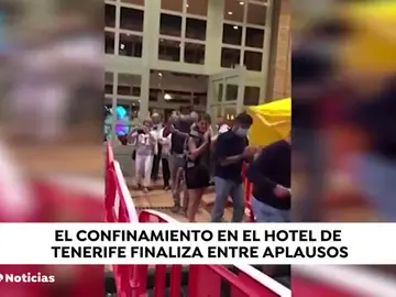 Acaba con aplausos la cuarentena en el hotel de Tenerife... que no se volverá a repetir Acaba con aplausos la cuarentena en el hotel de Tenerife... que no se volverá a repetir