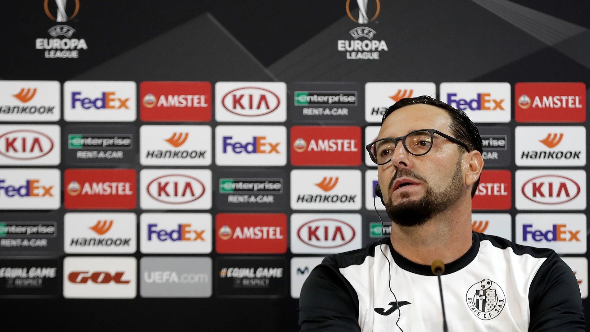 Bordalás, entrenador del Getafe, en rueda de prensa Bordalás, entrenador del Getafe, en rueda de prensa