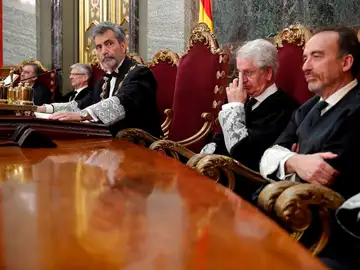 El presidente del Tribunal Supremo (TS) y del Consejo General del Poder Judicial (CGPJ), Carlos Lesmes. El presidente del Tribunal Supremo (TS) y del Consejo General del Poder Judicial (CGPJ), Carlos Lesmes.