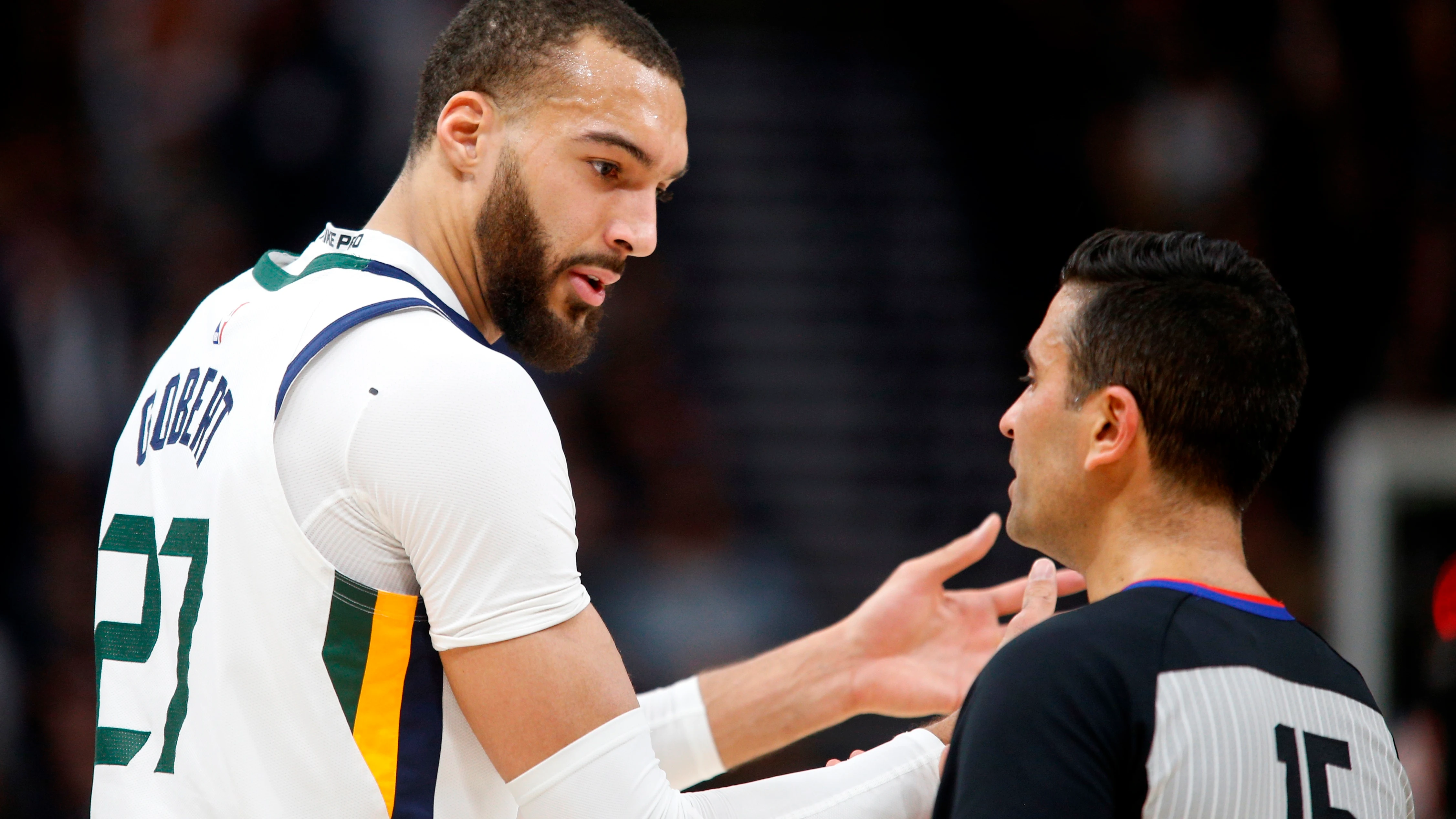 El jugador de los Utah Jazz, Rudy Gobert El jugador de los Utah Jazz, Rudy Gobert