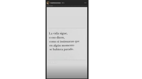 El mensaje que ha compartido Lucía Rivera 