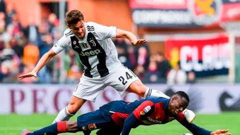 Daniele Rugani, futbolista de la Juventus, en un partido Daniele Rugani, futbolista de la Juventus, en un partido