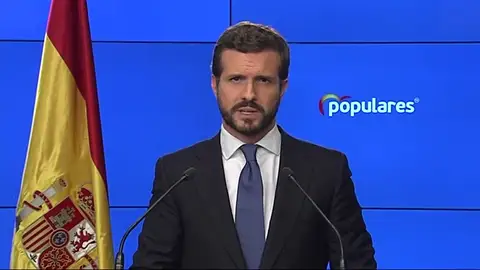 Pablo Casado apoya el estado de alarma y las medidas urgentes que sean necesarias para contener el coronavirus Pablo Casado apoya el estado de alarma y las medidas urgentes que sean necesarias para contener el coronavirus
