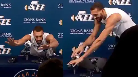 La broma de Rudy Gobert La broma de Rudy Gobert