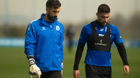 Imágenes de un entrenamiento del Alavés Imágenes de un entrenamiento del Alavés