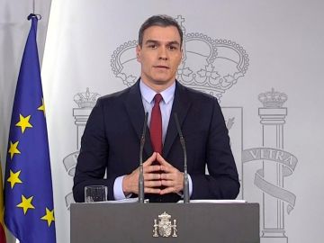 Pedro Sánchez en rueda de prensa