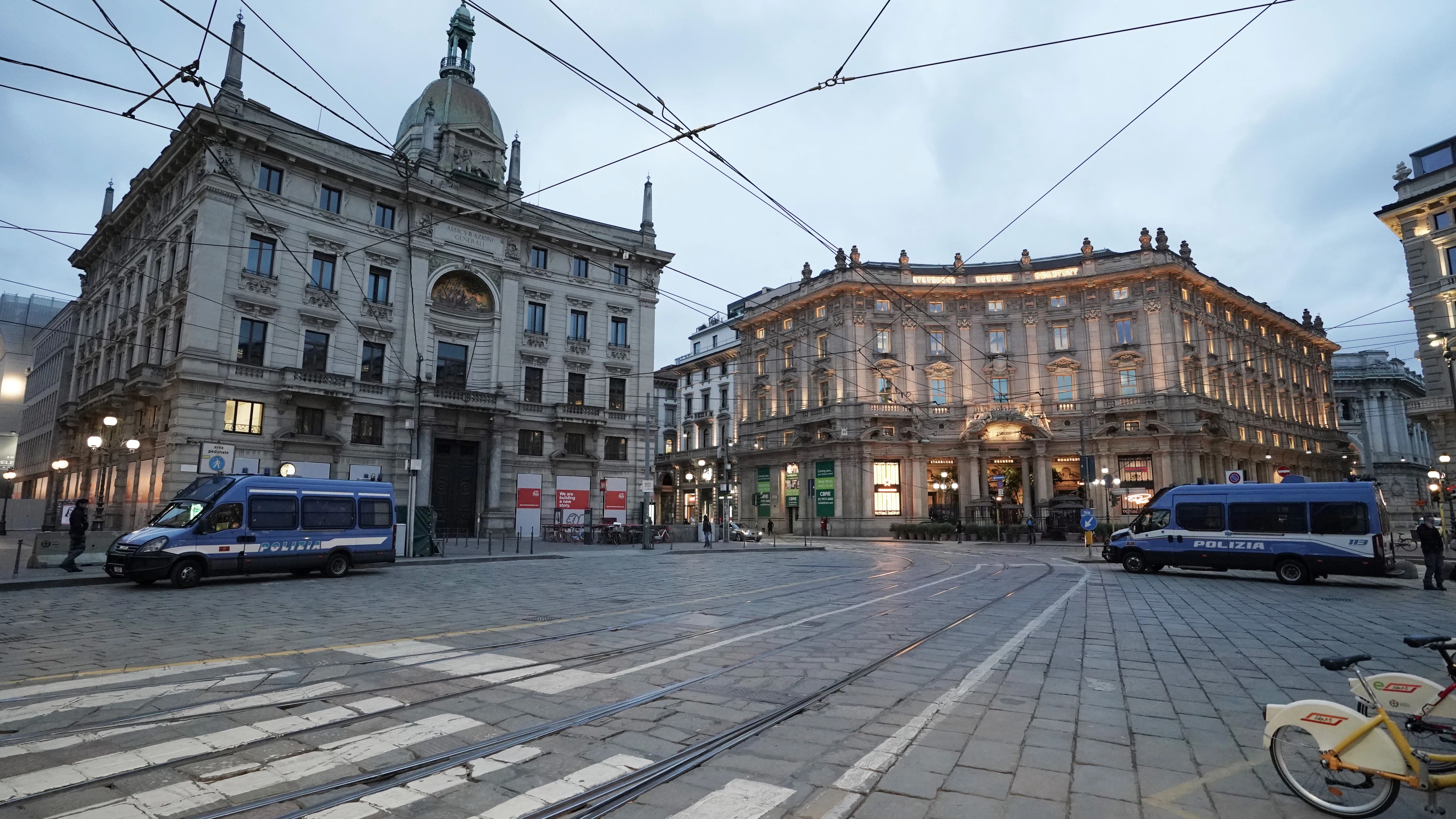 Las calles de Italia, completamente vac&iacute;as por el coronavirus