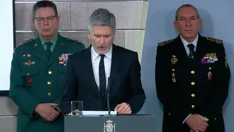 Grande Marlaska en la comparecencia de Ministros Grande Marlaska en la comparecencia de Ministros