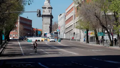 Las calles de Madrid se vacían por el coronavirus Las calles de Madrid se vacían por el coronavirus