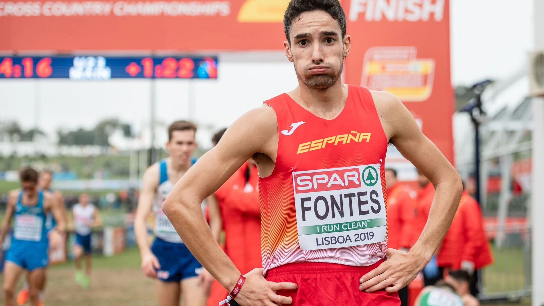El atleta Ignacio Fontes, tras una carrera El atleta Ignacio Fontes, tras una carrera