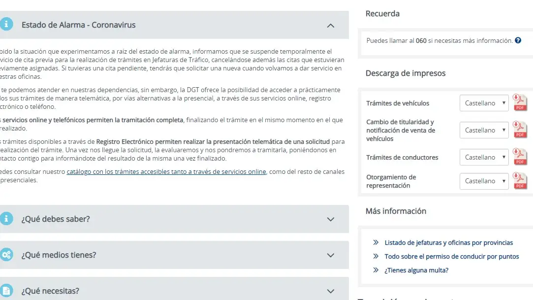 tr&aacute;mites DGT