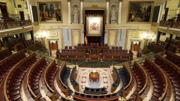 Congreso de los Diputados, vac&iacute;o