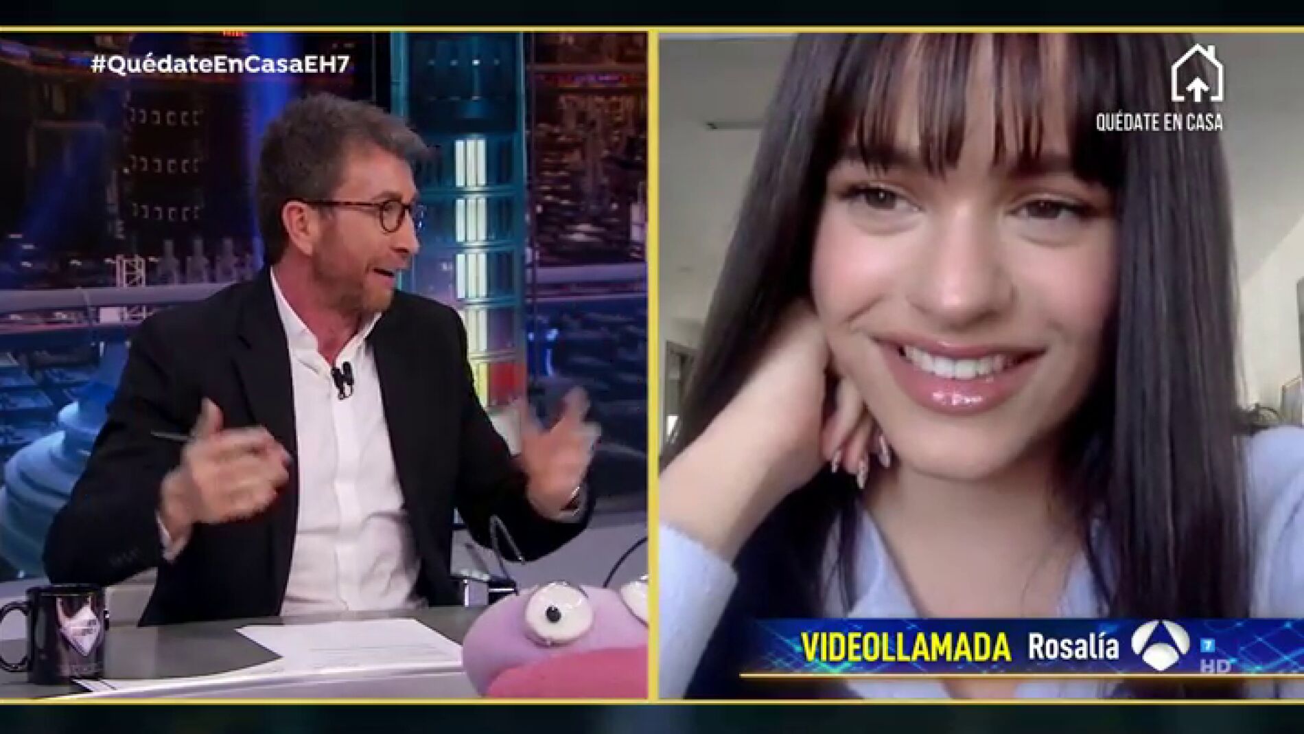 &iquest;A qui&eacute;n llama m&aacute;s Rosal&iacute;a durante el confinamiento? La cantante responde en 'El Hormiguero 3.0'