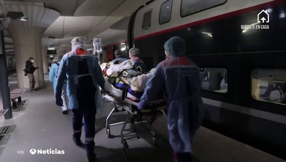 El Gobierno tiene listos tres trenes medicalizados por si necesitan trasladas pacientes de coronavirus