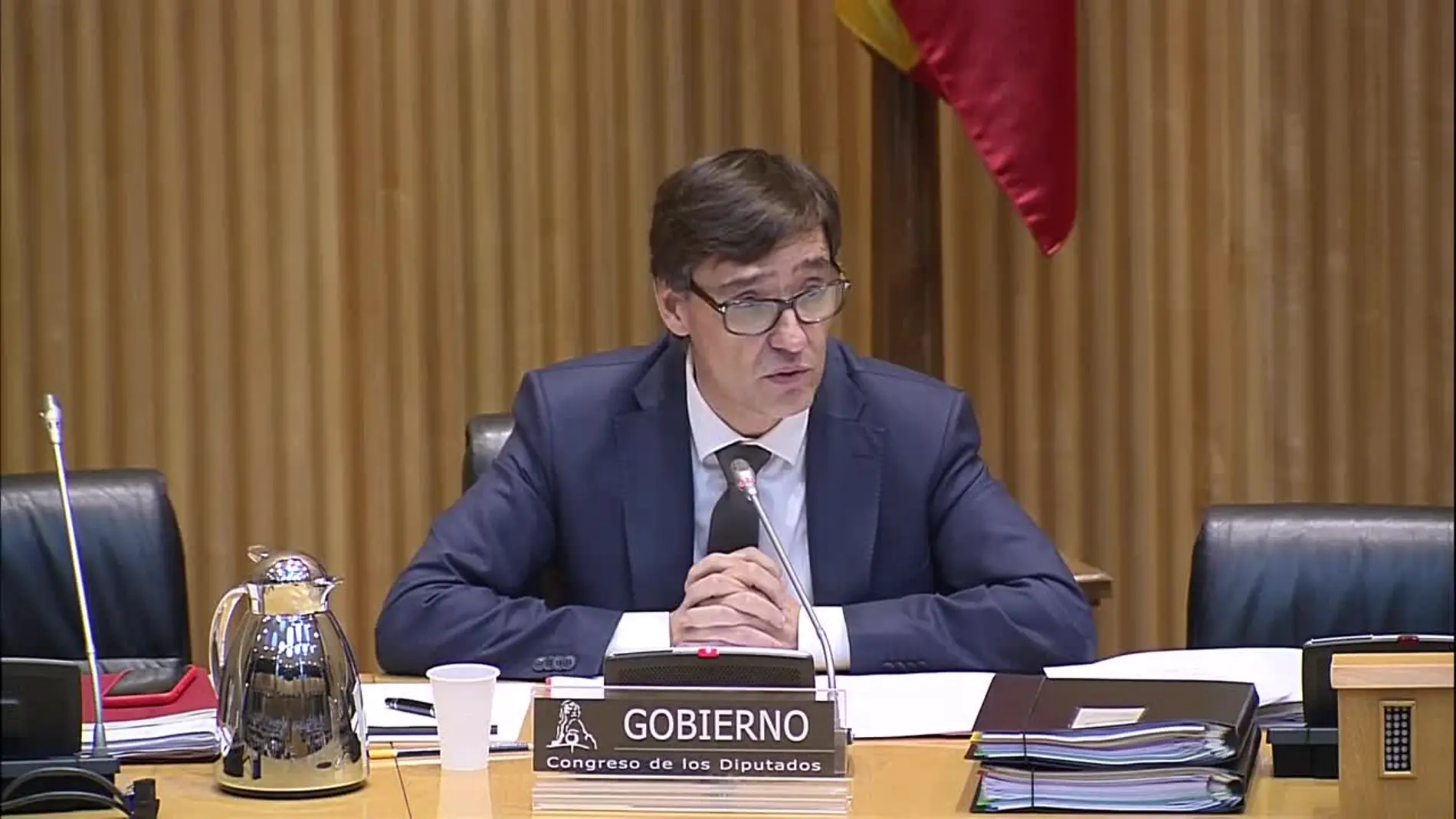 Imagen de archivo de Salvador Illa, ministro de Sanidad, en el Congreso Imagen de archivo de Salvador Illa, ministro de Sanidad, en el Congreso