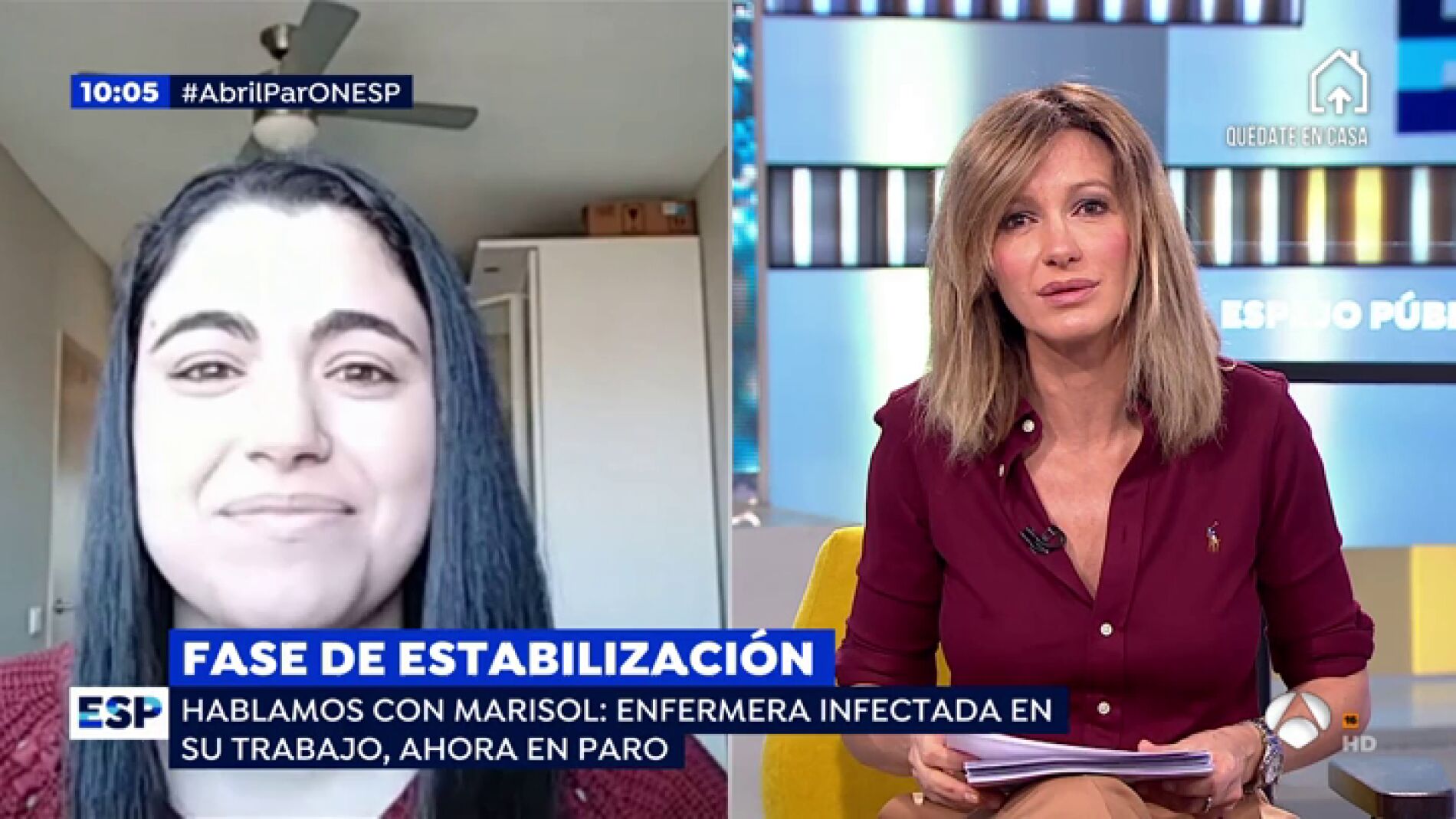 Marisol, enfermera infectada
