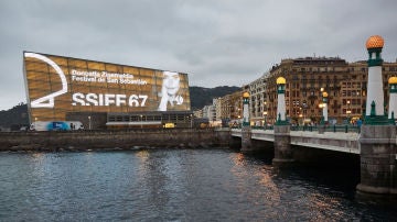Panorámica del Kursaal de San Sebastián durante la edición número 67 del Festival Internacional de Cine
